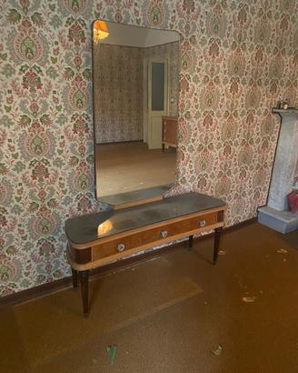 Mobile toeletta con specchio e sgabello