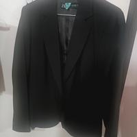 Tailleur nero giacca e pantaloni Zara
