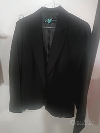Tailleur nero giacca e pantaloni Zara