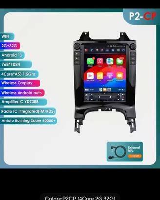 stereo android 9,7" Peugeot 3008/5008
