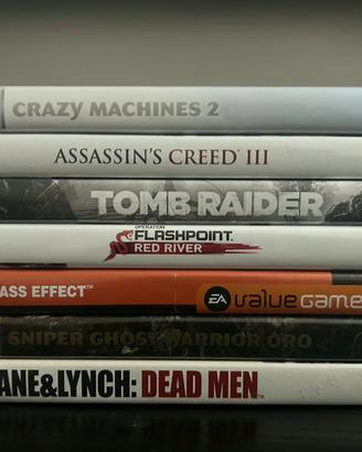 Lotto 7 Giochi PC Tomb Raider Assassin’s Creed