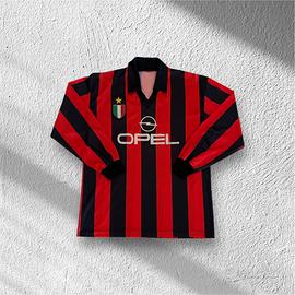 Maglia vintage AC Milan Opel manica lunga retrò
