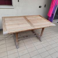 tavolo allungabile + 6 sedie da giardino
