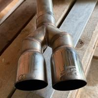 Scarico terminale audi a3 8p in acciaio