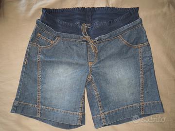 Pantaloncini premaman di jeans