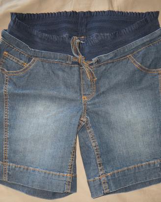 Pantaloncini premaman di jeans