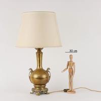 Vaso in Bronzo a Balaustro montato a Lampada