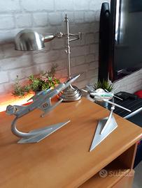 FIAT g 91 & F 104 frecce tricolori alluminio