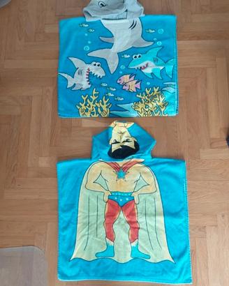 2 accappatoi bambini 2/3anni