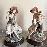Coppia di Statuine "Pastorelli"  Stile Capodimonte