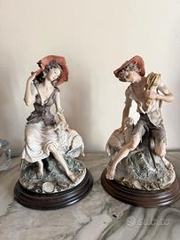 Coppia di Statuine "Pastorelli"  Stile Capodimonte