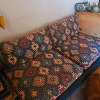 Divano 2 posti + poltrona abbinata – stile etnico 