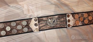 Cintura Gaucho Argentina Vintage monete storiche