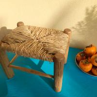 SGABELLO ARTIGIANALE IN LEGNO