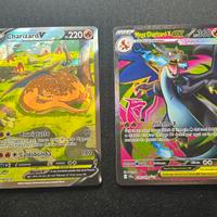 Charizard V e Mega Charizard X Ex