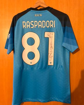 Maglietta SSC Napoli 2022/23 firmata Raspadori