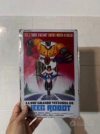 Poster in latta del classico Jeeg Robot D'acciaio