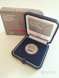 AGENZIA DOGANE E MONOPOLI ADM MONETA 5 EURO ARGENT