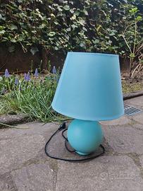 Lampada da comodino verde acqua