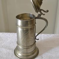 Boccale peltro anni 60 nuovo