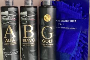 Kit pulizia auto detailing Italia 3 pezzi guanto o