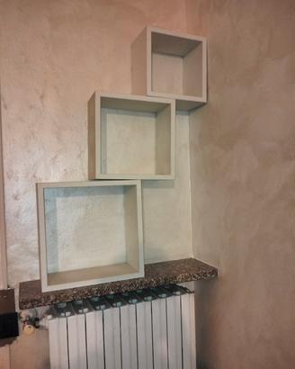 set 3 mensole decorativi 
