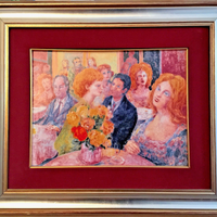 Opera su Ceramica: "Caffè delle Rose" - A. SASSU