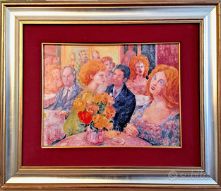 Opera su Ceramica: "Caffè delle Rose" - A. SASSU