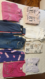 Lotto vestiti bambina 10/11 anni