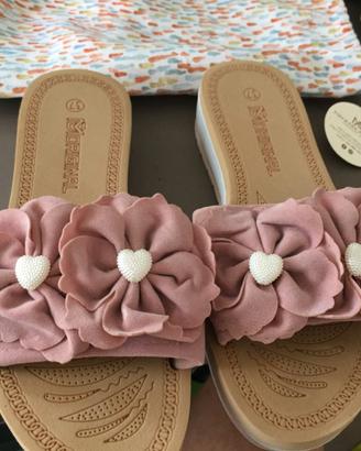 7589-scarpe donna n.37 Mandorla e Pepe