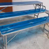 Tavolo estensibile su tre piani per Mercatino