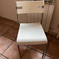 3 Sedie impilabili ikea