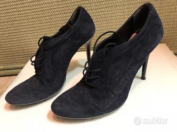 Francesina stringata Via Maestra blu notte tg 37