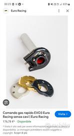 gas rapido euro racing evo3 + cavi gas  r6 2008