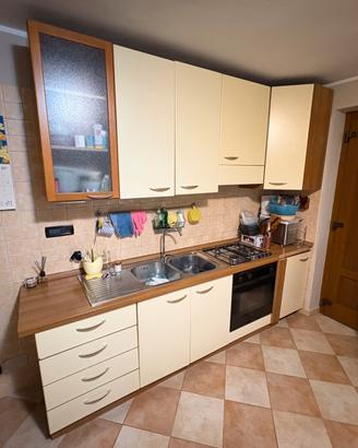 Cucina legno panna