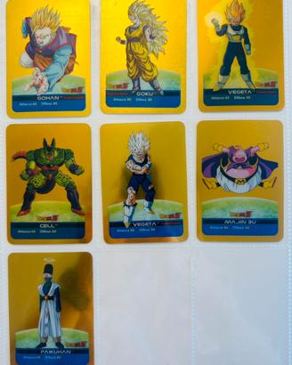 Lotto 7 lamincard Dragon Ball Z originali Edibas