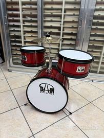 DAM Percussion – Batteria junior rossa