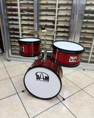 DAM Percussion – Batteria junior rossa