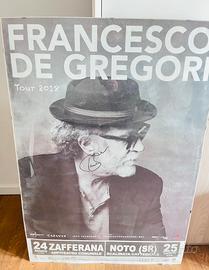 Poster autografo Francesco De Gregori