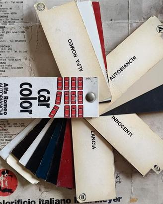 Campionario colori auto ALFA LANCIA INNOCENTI 
