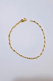 Bracciale traversino marinara in oro 18kt 750