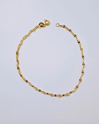 Bracciale traversino marinara in oro 18kt 750