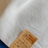 lenzuolo con federe in lino ricamato 