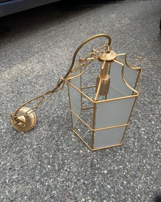 Lampadario anni 80 stile lanterna