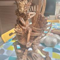 Scultura in Legno Antica Cinese