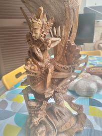 Scultura in Legno Antica Cinese