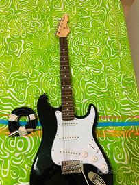chitarra elettric Fender squier stratocaster black