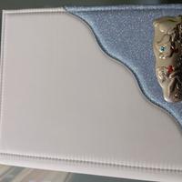 album foto nascita in argento MAI usato 