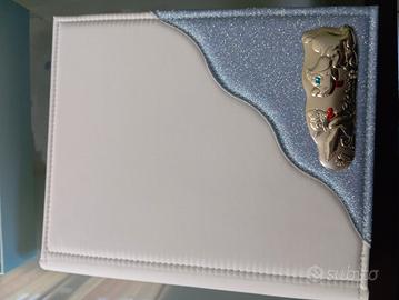 album foto nascita in argento MAI usato 