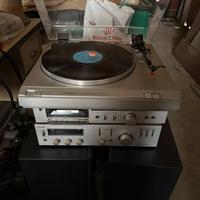 HiFi Toshiba amplificatore giradischi casse